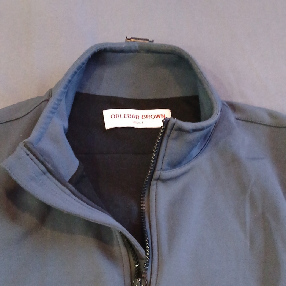 Orlebar Brown Deep Blue Zip-Up Jacket